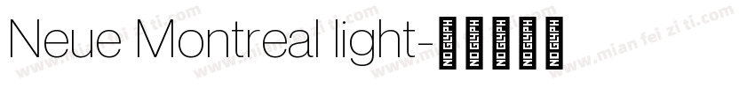 Neue Montreal light字体转换